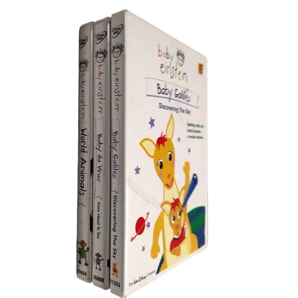 Baby Einstein DVD Set Lot Of 3: Baby Galileo Baby Da Vinci World Animals - Picture 3 of 6